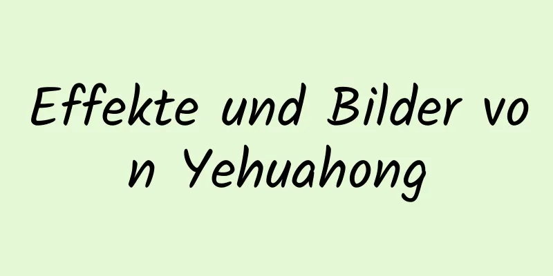 Effekte und Bilder von Yehuahong