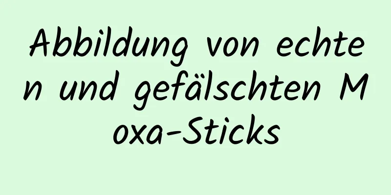 Abbildung von echten und gefälschten Moxa-Sticks