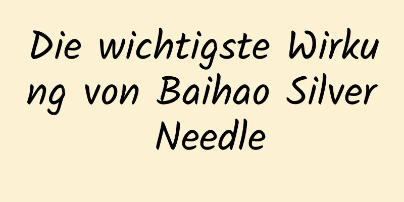 Die wichtigste Wirkung von Baihao Silver Needle