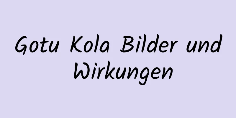 Gotu Kola Bilder und Wirkungen