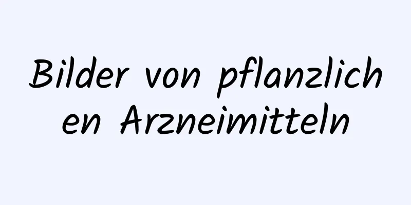 Bilder von pflanzlichen Arzneimitteln