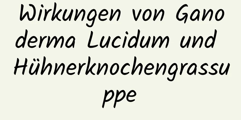 Wirkungen von Ganoderma Lucidum und Hühnerknochengrassuppe