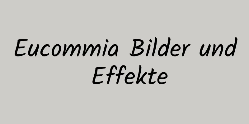 Eucommia Bilder und Effekte