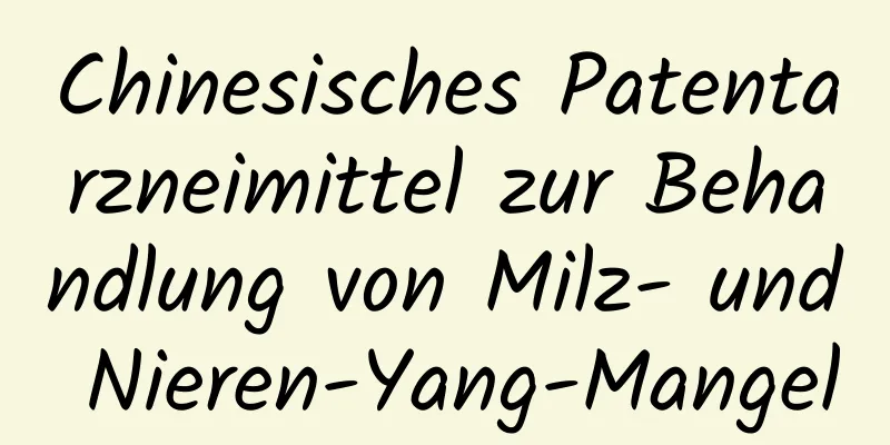 Chinesisches Patentarzneimittel zur Behandlung von Milz- und Nieren-Yang-Mangel