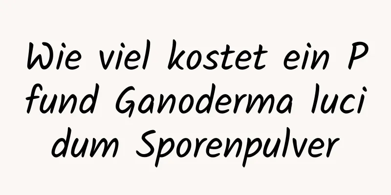 Wie viel kostet ein Pfund Ganoderma lucidum Sporenpulver