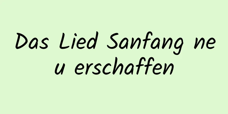 Das Lied Sanfang neu erschaffen