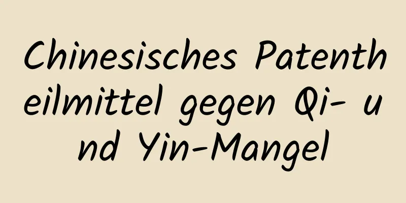 Chinesisches Patentheilmittel gegen Qi- und Yin-Mangel