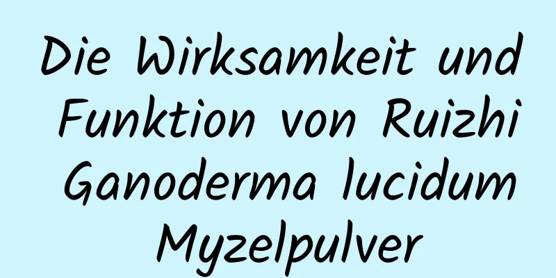 Die Wirksamkeit und Funktion von Ruizhi Ganoderma lucidum Myzelpulver