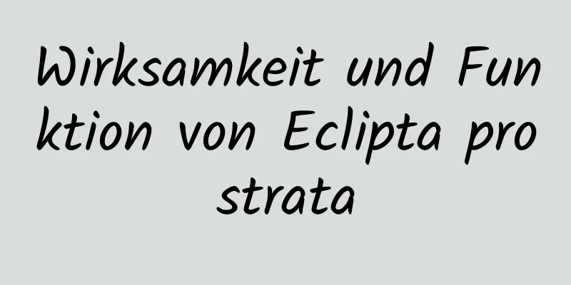 Wirksamkeit und Funktion von Eclipta prostrata