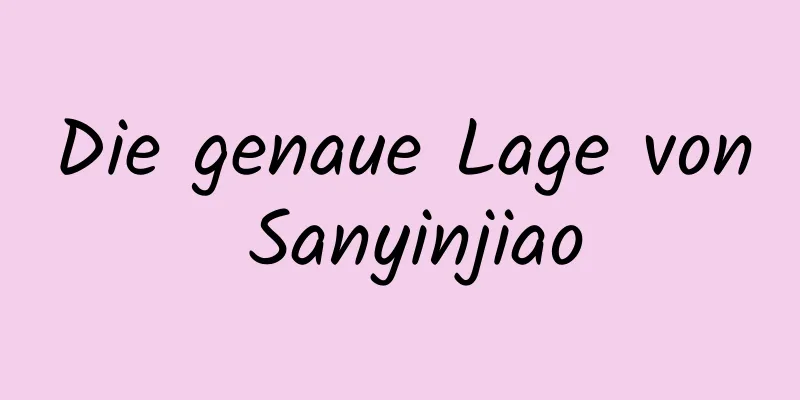 Die genaue Lage von Sanyinjiao