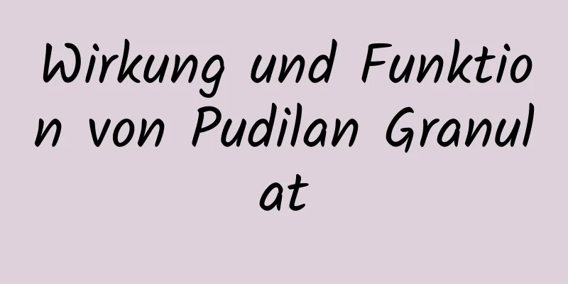 Wirkung und Funktion von Pudilan Granulat