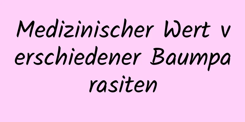 Medizinischer Wert verschiedener Baumparasiten