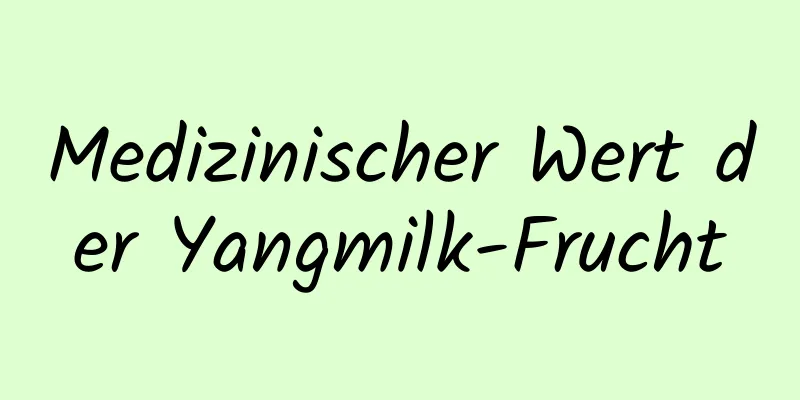 Medizinischer Wert der Yangmilk-Frucht