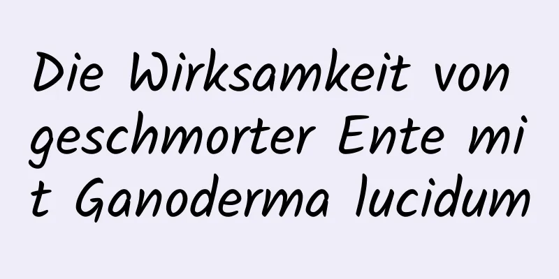 Die Wirksamkeit von geschmorter Ente mit Ganoderma lucidum