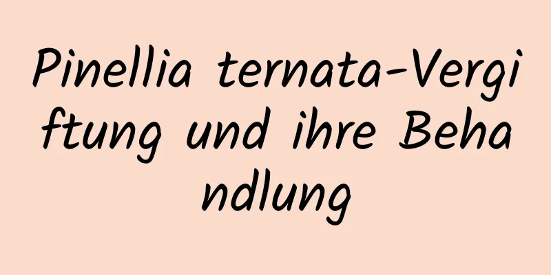 Pinellia ternata-Vergiftung und ihre Behandlung