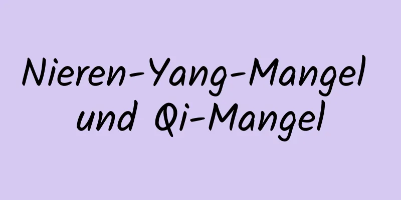 Nieren-Yang-Mangel und Qi-Mangel