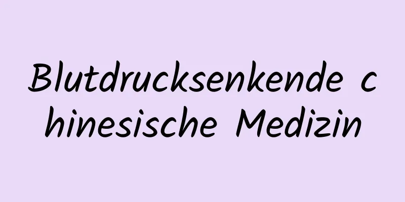 Blutdrucksenkende chinesische Medizin