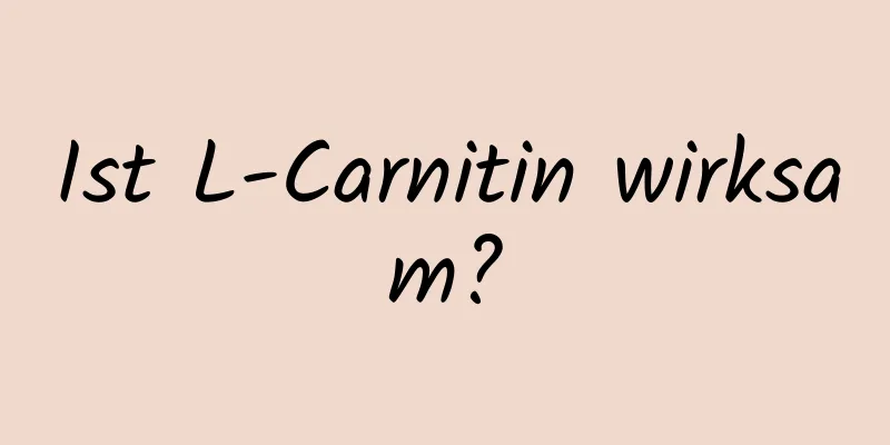 Ist L-Carnitin wirksam?