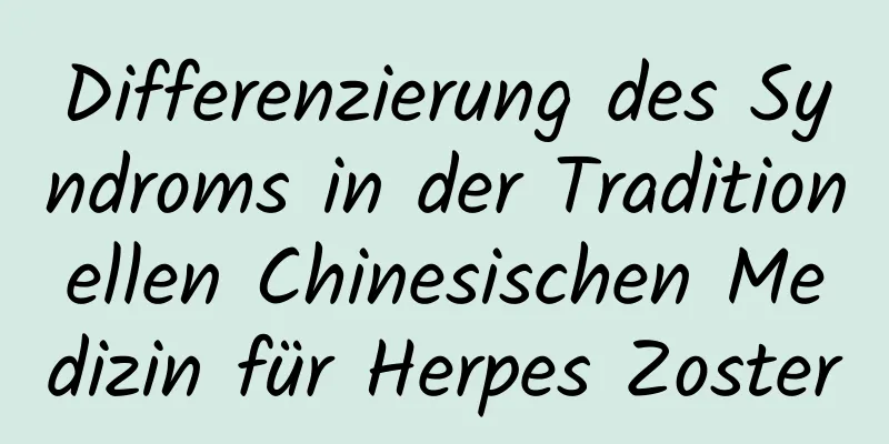 Differenzierung des Syndroms in der Traditionellen Chinesischen Medizin für Herpes Zoster