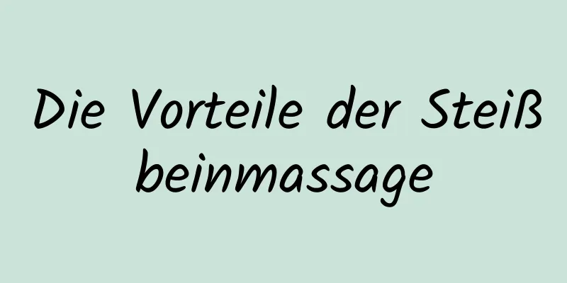 Die Vorteile der Steißbeinmassage