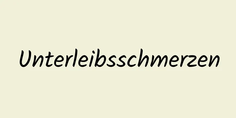 Unterleibsschmerzen