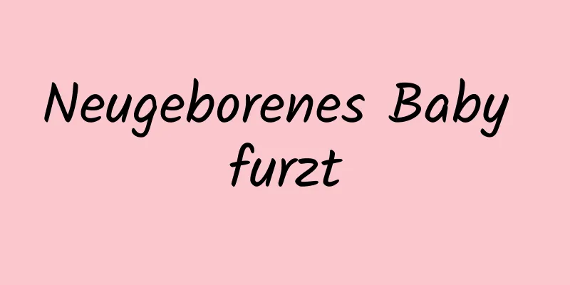 Neugeborenes Baby furzt