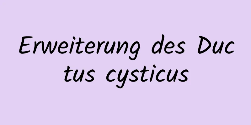 Erweiterung des Ductus cysticus