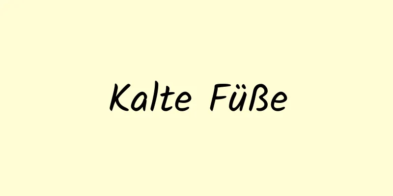 Kalte Füße