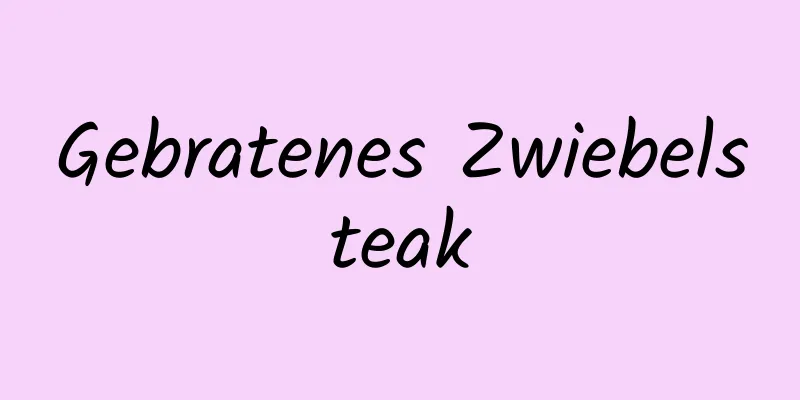 Gebratenes Zwiebelsteak