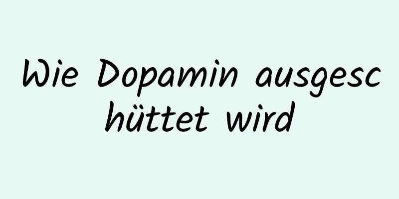 Wie Dopamin ausgeschüttet wird