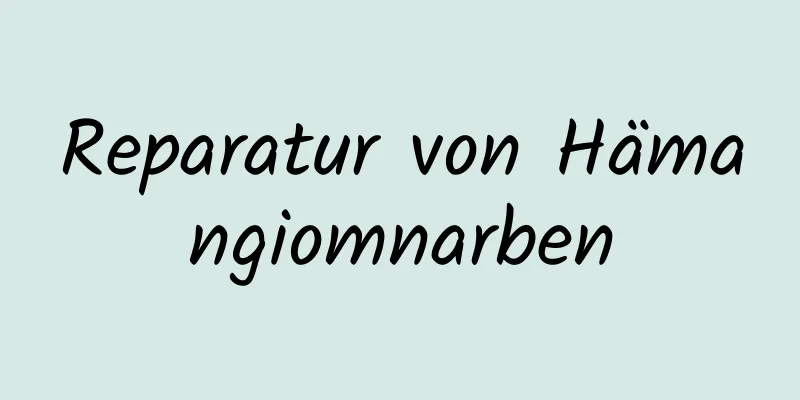 Reparatur von Hämangiomnarben