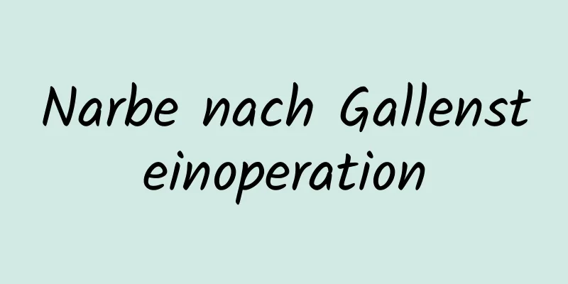 Narbe nach Gallensteinoperation