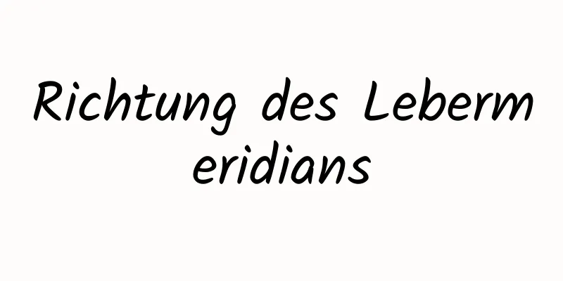 Richtung des Lebermeridians