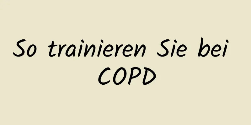 So trainieren Sie bei COPD