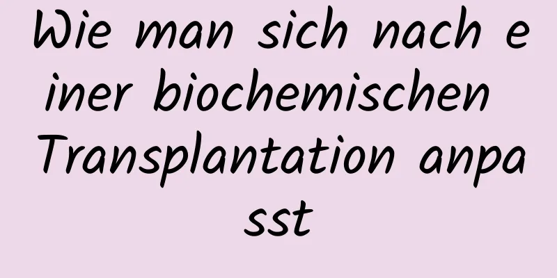 Wie man sich nach einer biochemischen Transplantation anpasst