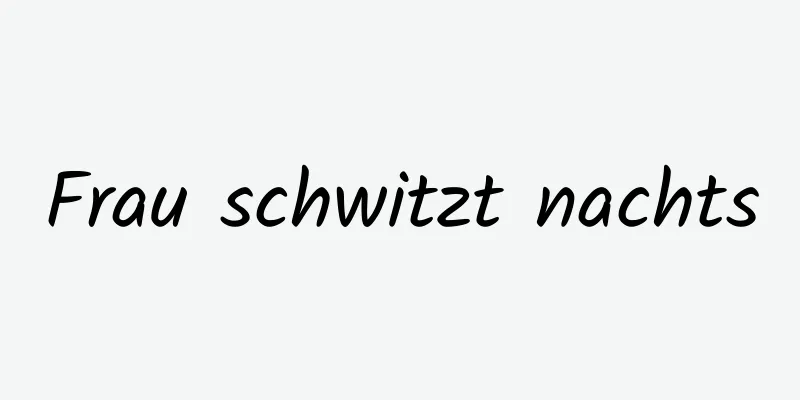 Frau schwitzt nachts