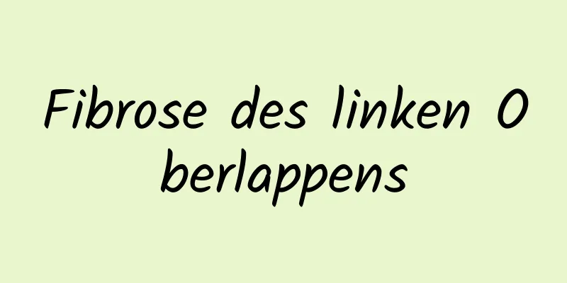 Fibrose des linken Oberlappens