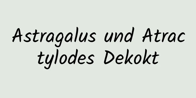 Astragalus und Atractylodes Dekokt