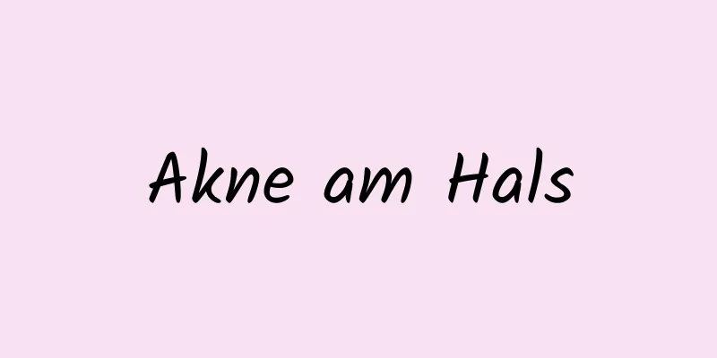 Akne am Hals