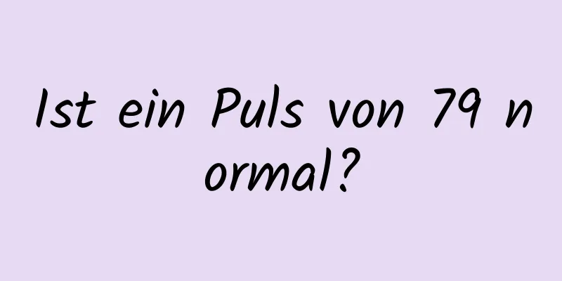 Ist ein Puls von 79 normal?