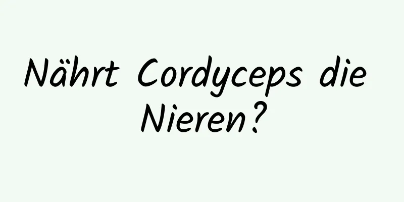 Nährt Cordyceps die Nieren?