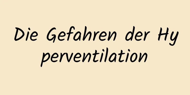 Die Gefahren der Hyperventilation