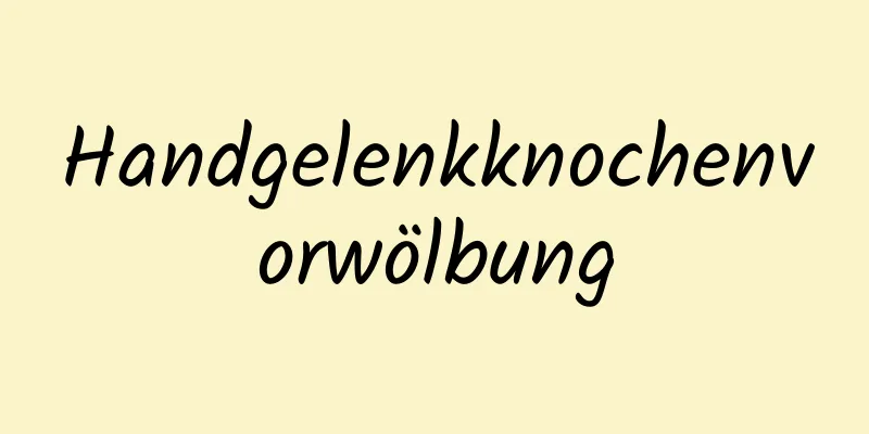 Handgelenkknochenvorwölbung