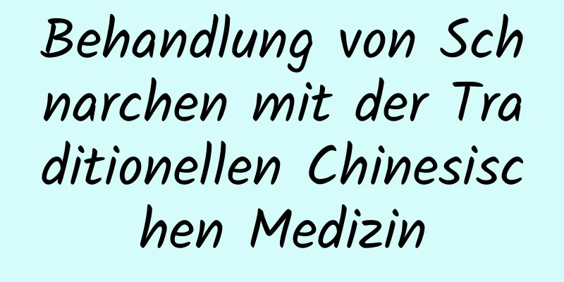 Behandlung von Schnarchen mit der Traditionellen Chinesischen Medizin