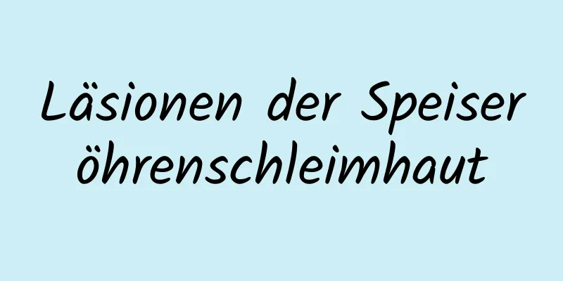 Läsionen der Speiseröhrenschleimhaut