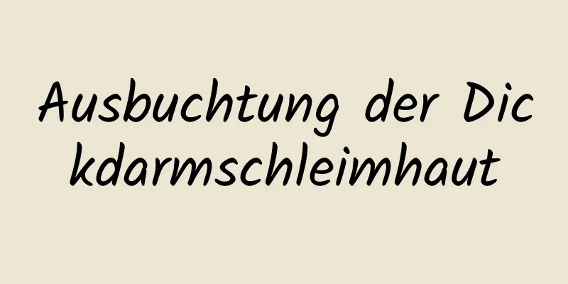 Ausbuchtung der Dickdarmschleimhaut