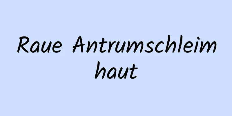 Raue Antrumschleimhaut