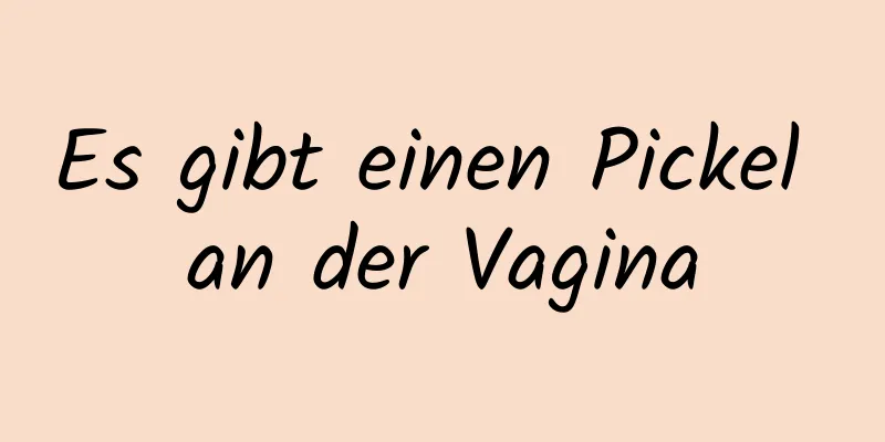 Es gibt einen Pickel an der Vagina