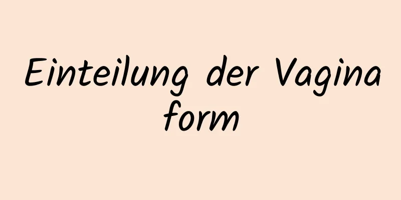 Einteilung der Vaginaform