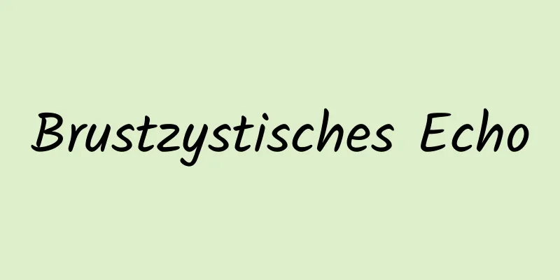 Brustzystisches Echo